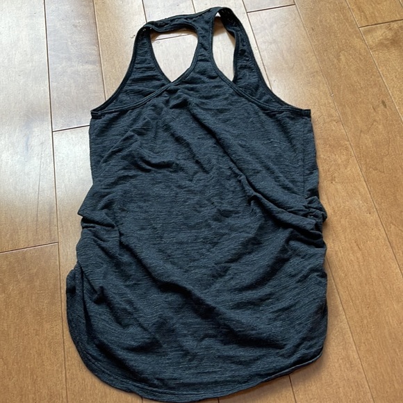 NUX Ruched Dark Gray Tank Top in XS - Picture 5 of 5